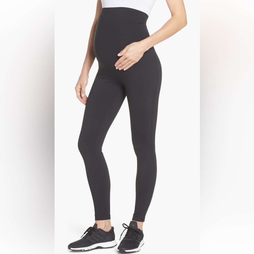 Zella Mamasana Long Black Maternity Leggings XS